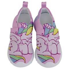 Unicorn Stitch Kids  Velcro No Lace Shoes