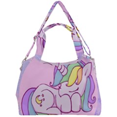 Unicorn Stitch Double Compartment Shoulder Bag by Bangk1t