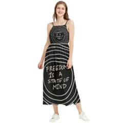 Psychedelic Art Freedom Is A State Of Mind Trippy Quotes Boho Sleeveless Summer Dress