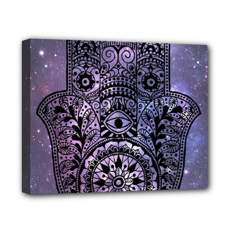 Hamsa Hand Canvas 10  X 8  (stretched) by Bangk1t