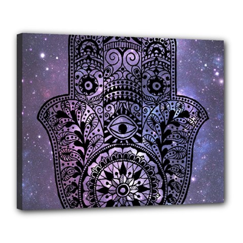 Hamsa Hand Canvas 20  X 16  (stretched) by Bangk1t