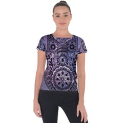 Hamsa Hand Short Sleeve Sports Top  by Bangk1t