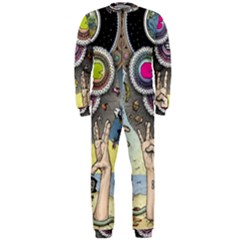 Vintage Trippy Aesthetic Psychedelic 70s Aesthetic Onepiece Jumpsuit (men)