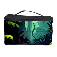 Rainforest Jungle Cartoon Animation Background Cosmetic Storage Case by Ndabl3x