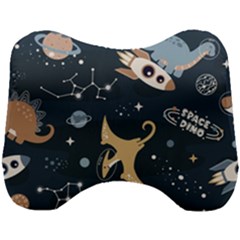 Space Theme Art Pattern Design Wallpaper Head Support Cushion by Ndabl3x