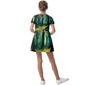 Ai Generated Trees Forest Mystical Forest Nature Art Kids  Short Sleeve Pinafore Style Dress View2