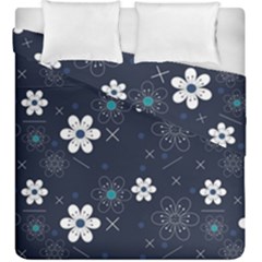 Flowers Pattern Pattern Flower Texture Duvet Cover Double Side (king Size) by Ndabl3x