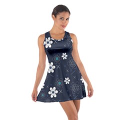 Flowers Pattern Pattern Flower Texture Cotton Racerback Dress