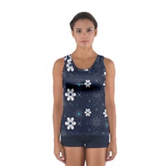 Flowers Pattern Pattern Flower Texture Sport Tank Top 