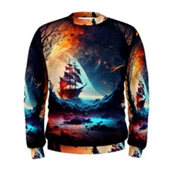 Tree Planet Moon Men s Sweatshirt by Ndabl3x