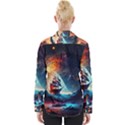 Tree Planet Moon Womens Long Sleeve Shirt View2