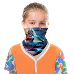 Tree Planet Moon Face Covering Bandana (kids) by Ndabl3x