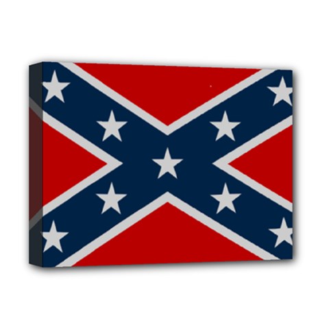 Rebel Flag  Deluxe Canvas 16  X 12  (stretched)  by Jen1cherryboot88