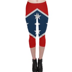 Rebel flag  Capri Leggings 