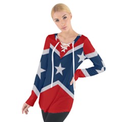 Rebel flag  Tie Up Tee