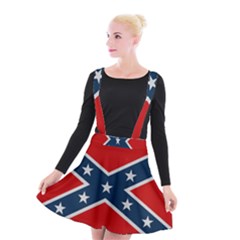 Rebel flag  Suspender Skater Skirt