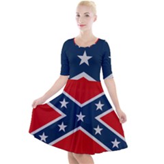Rebel flag  Quarter Sleeve A-Line Dress