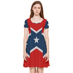 Rebel flag  Inside Out Cap Sleeve Dress