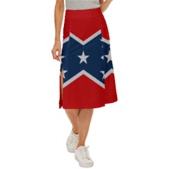 Rebel flag  Midi Panel Skirt