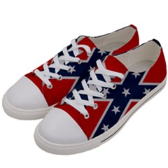 Rebel Flag  Men s Low Top Canvas Sneakers by Jen1cherryboot88