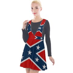 Rebel Flag  Plunge Pinafore Velour Dress by Jen1cherryboot88