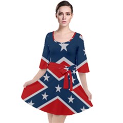Rebel Flag  Velour Kimono Dress by Jen1cherryboot88