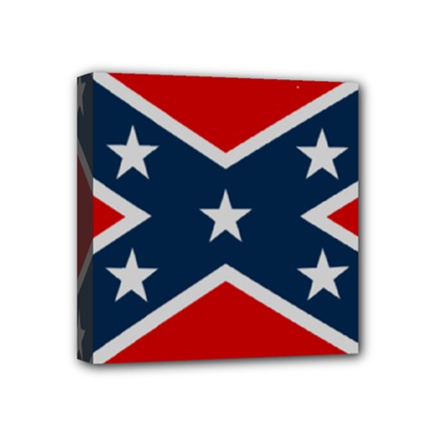 Rebel Flag  Mini Canvas 4  X 4  (stretched) by Jen1cherryboot88