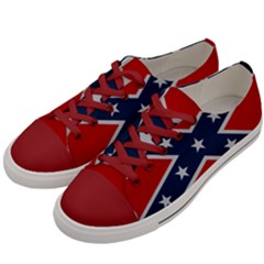 Rebel Flag  Men s Low Top Canvas Sneakers by Jen1cherryboot88