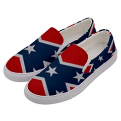 Rebel Flag  Men s Canvas Slip Ons by Jen1cherryboot88