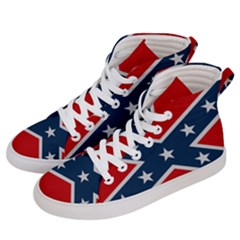 Rebel Flag  Men s Hi-top Skate Sneakers by Jen1cherryboot88