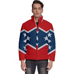 Rebel Flag  Men s Puffer Bubble Jacket Coat by Jen1cherryboot88