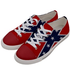 Rebel Flag  Men s Low Top Canvas Sneakers by Jen1cherryboot88