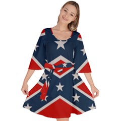 Rebel Flag  Velour Kimono Dress by Jen1cherryboot88