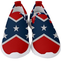 Rebel Flag  Kids  Slip On Sneakers by Jen1cherryboot88