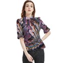 Prismatic Pride Frill Neck Blouse View1