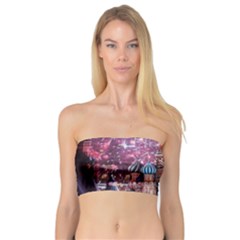 Moscow Kremlin Saint Basils Cathedral Architecture  Building Cityscape Night Fireworks Bandeau Top