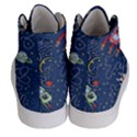 Cat Cosmos Cosmonaut Rocket Women s Hi-Top Skate Sneakers View4