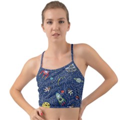 Cat Cosmos Cosmonaut Rocket Mini Tank Bikini Top by Cowasu