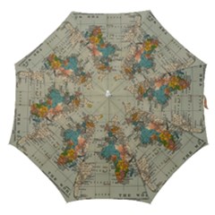 Vintage World Map Straight Umbrellas by Cowasu