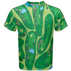 Golf Course Par Golf Course Green Men s Cotton Tee by Cowasu