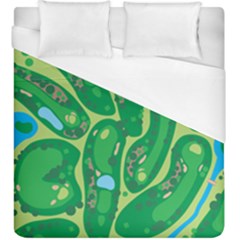 Golf Course Par Golf Course Green Duvet Cover (king Size) by Cowasu