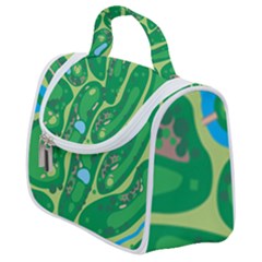 Golf Course Par Golf Course Green Satchel Handbag by Cowasu