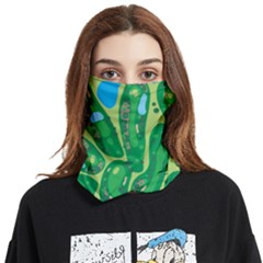 Golf Course Par Golf Course Green Face Covering Bandana (two Sides) by Cowasu