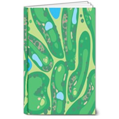 Golf Course Par Golf Course Green 8  X 10  Hardcover Notebook by Cowasu