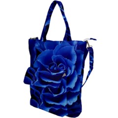 Blue Roses Flowers Plant Romance Blossom Bloom Nature Flora Petals Shoulder Tote Bag