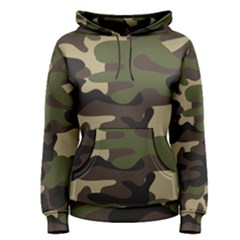 Texture Military Camouflage Repeats Seamless Army Green Hunting Women s Pullover Hoodie