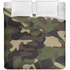 Texture Military Camouflage Repeats Seamless Army Green Hunting Duvet Cover Double Side (king Size) by Cowasu