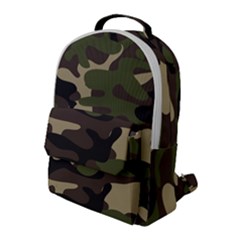 Texture Military Camouflage Repeats Seamless Army Green Hunting Flap Pocket Backpack (large)