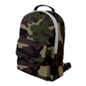 Texture Military Camouflage Repeats Seamless Army Green Hunting Flap Pocket Backpack (Large) View1