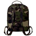 Texture Military Camouflage Repeats Seamless Army Green Hunting Flap Pocket Backpack (Large) View3